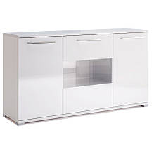 Комод в вітальню з ЛДСП 3Д Фемелі Миро-Марк Білий глянець