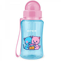 Пляшка для води дитяча Kite Cats K23-399-1 350 мл рожева l