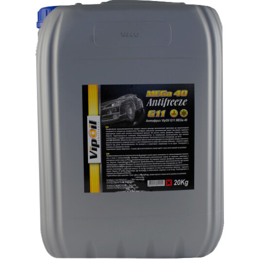 VIPOIL MEGa 40 G11 синій -39 °C, 20 л (335793) готовий антифриз, фото 1