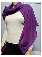 Женский однотонный платок шарф Польша вискоза марсал-бордо Фиолетовый