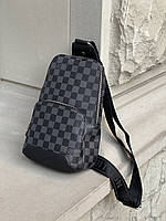 Louis Vuitton Avenue Sling check black grey 30*20*7