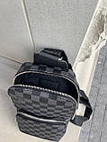 Louis Vuitton Avenue Sling check black grey 30*20*7, фото 3