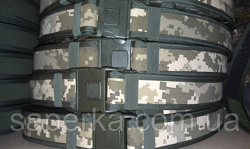 Ремінь розвантажувальний ВСУ армійський тактичний (синтетичний, жорсткий), ММ14, фото 2