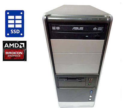 Ігровий ПК Asrock MT/ Athlon X4 760K/ 8 GB RAM/ 120 GB SSD + 640 GB HDD/ Radeon HD 6770 1GB, фото 1