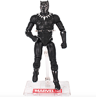 Фигурка Marvel Черная Пантера с держателем, Мстители, 18 см - Black Panther, Avengers