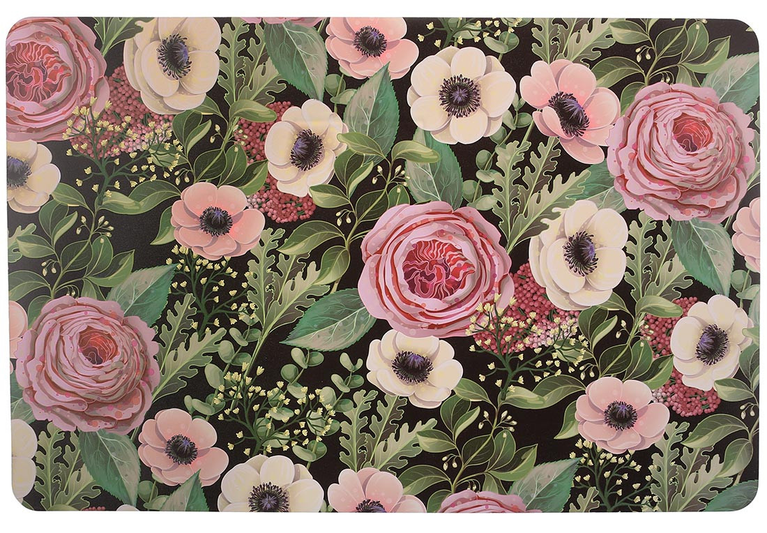 Серветка сервірувальна (плейсмат) Floral 43*28см 445-101 - 12 шт УПАКОВКА ТОВАР ВІД ВИРОБНИКА Оновлення!