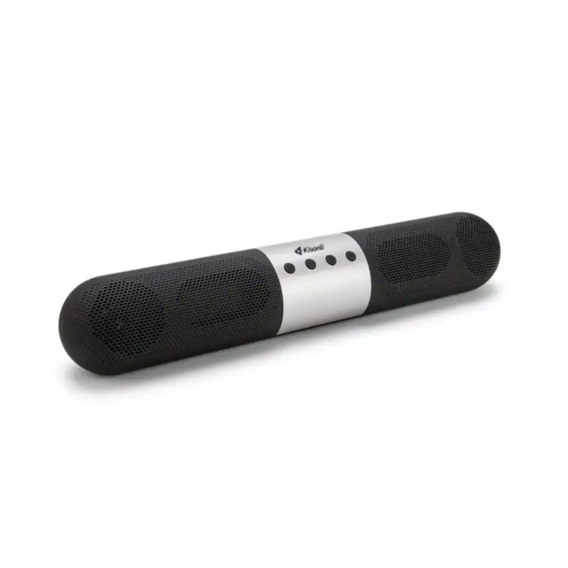 Колонка Kisonli LED-906 Bluetooth 5.0, 2х5W, 1800mAh, USB/TF/BT/FM/AUX, DC: 5V/1A, Black, BOX, Q40