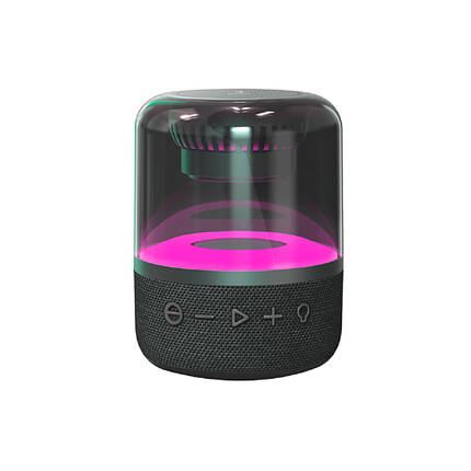 Колонка Kisonli LP-3S PLUS Bluetooth 5.0, 1х8W, 1200mAh, USB/TF/BT/AUX, DC: 5V/1A, Black, BOX, Q60, фото 1