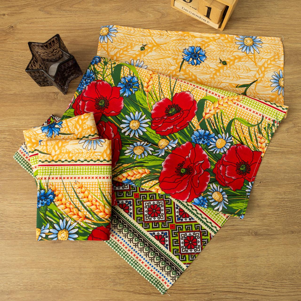 Рушник лляний великий "Колосок" 75х40 см., фото 1