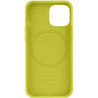 Кожаный чехол Leather Case (AA) with MagSafe для Apple iPhone 14 Pro Max (6.7") Yellow