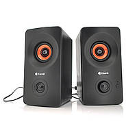 Колонки 2.0 Kisonli AC-9002BT, для ПК і ноутбука, живлення 220 V + jack 3.5 mm, 2x3W, 20Hz-20KHz, з вбудованим підсилювачем,
