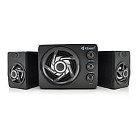 Колонки 2.1 Kisonli TM-8000A, для ПК і ноутбука, живлення 220 V + jack 3.5 mm, 5W + 2x3W, 20Hz-20KHz, с