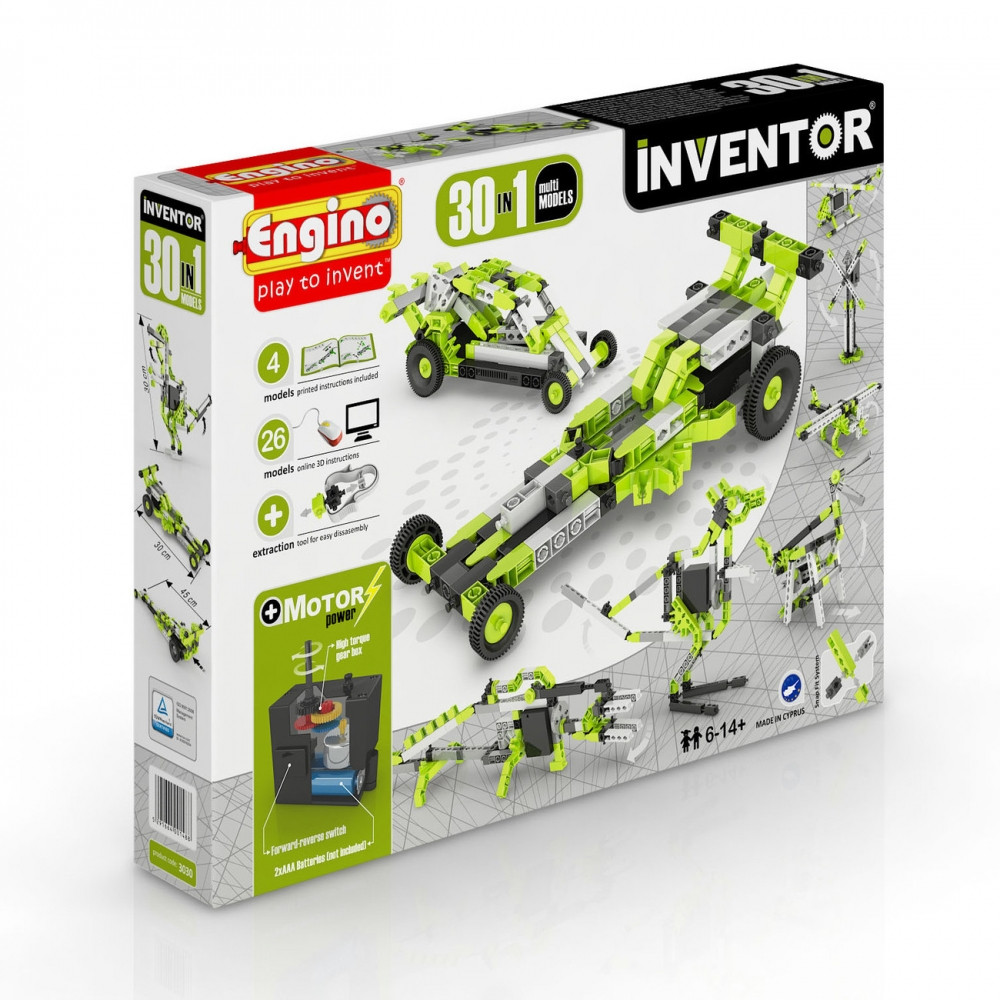 Конструктор серії Inventor MOTORIZED 30 в 1 з електродвигуном Engino 3030