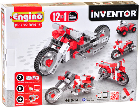 Конструктор серії INVENTOR 12 в 1 Мотоцикли Engino 1232