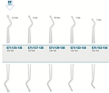 Екскаватор стоматологічний 125/126 двосторонній 2,5 мм кругла ручка діаметром 6 мм, Medesy 671/125-126, фото 2