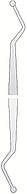 Екскаватор стоматологічний 127/128 двосторонній 2 мм кругла ручка діаметром 6 мм, Medesy 671/127-128