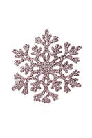 Елочное украшение - Снежинка цвет светло-розовый ЦБ-00232280