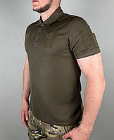 Поло ULTIMATUM Олива,футболка поло Coollpass влагоотводная, футболка кулпаc мужская олива