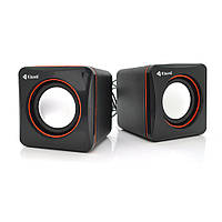 Колонки 2.0 Kisonli V400 для ПК и ноутбука, USB + 3.5mm, 2x1,5W, 20Hz- 20KHz, Black, BOX, Q80 d