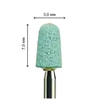 Камень для обработки циркония и керамики средний (синий) 3,0/7,0 мм DuCoBur DC011