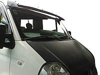 Козырек на лобовое стекло V1 (черный глянец, 5мм) для Opel Movano 2004-2010 гг