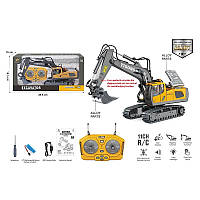 Дитяча іграшка металева Екскаватор гусеничний на радіокеруванні ігрова спецтехніка