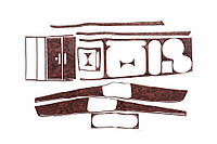 Накладки на панель Вариант 1 (2003-2007) Титан для Kia Sorento