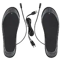 Стельки для обуви с подогревом через USB, унисекс, размер 35-42, моющиеся (1 пара)