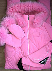 86-134р. Комбінезон зимовий суцільний для дівчинки Ромб| 86-134р., фото 5