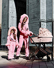 86-134р. Комбінезон зимовий суцільний для дівчинки Ромб| 86-134р., фото 4