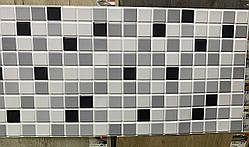 Панелі ПВХ Мозаїка «Мікс сірий»