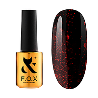 Гель-лак F.O.X Party 005 темний гранатовий з блискітками 7 мл