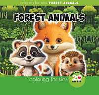 Раскраска FOREST ANIMALS 140х140 мм 24 листов 23287