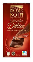 Шоколад Черный Moser Roth Chocolat Delice Praline Edel 50 % Zartbitter 150 г Германия