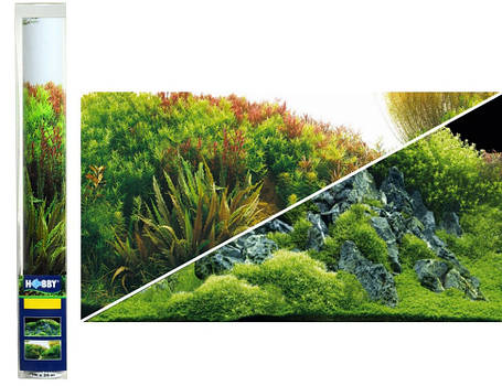 Тло двостороннє щільне, Hobby, Planted River/Green Rocks, 50х100 см., фото 3