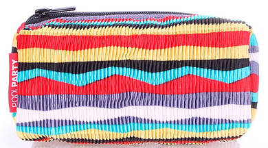 Женская косметичка POOLPARTY cosmetic-velvet-red