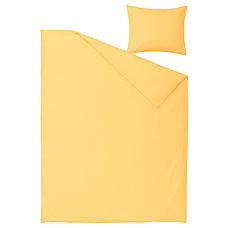 Комплект постільної білизни IKEA NATTSVÄRMARE жовтий 150x200/50x60 см 805.293.37, фото 3