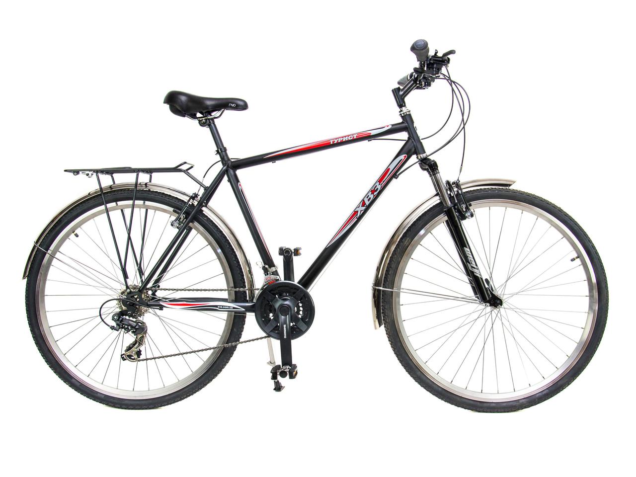 Велосипед ХВЗ 28″ Турист 2821MDASH Cталь Чорний
