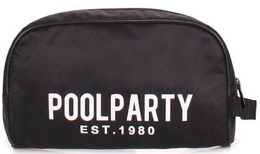 Черная женская косметичка POOLPARTY travelcase-black
