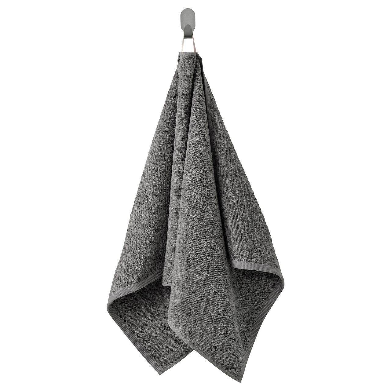 Рушник для рук IKEA DIMFORSEN 50х100 см сірий 205.128.77