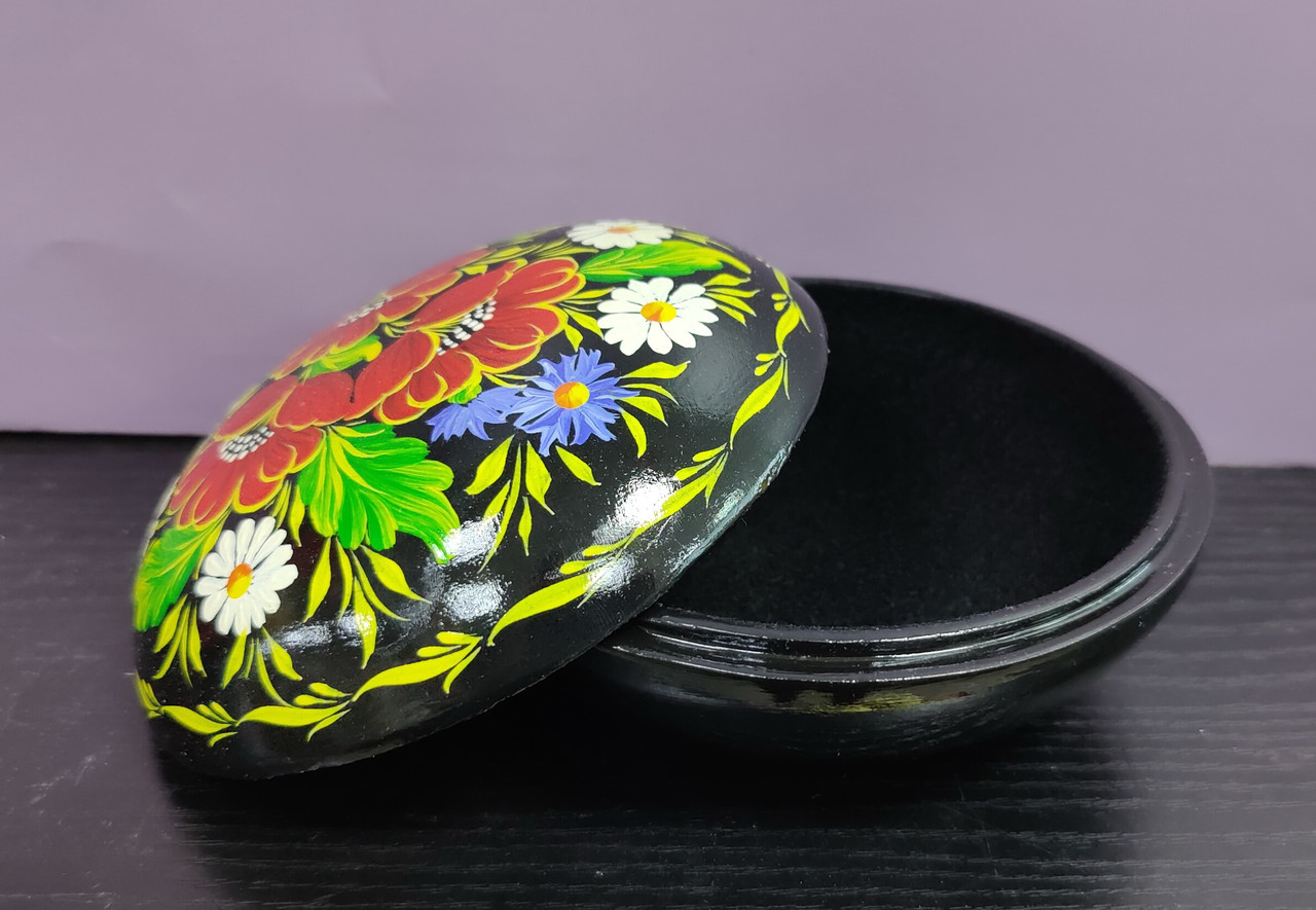Скринька "Петреківський розпис" 12см 2590.017