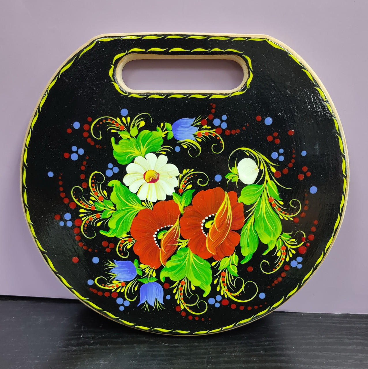 Кухонна дошка - Петриківський розпис  20*22см 2509.002, фото 1