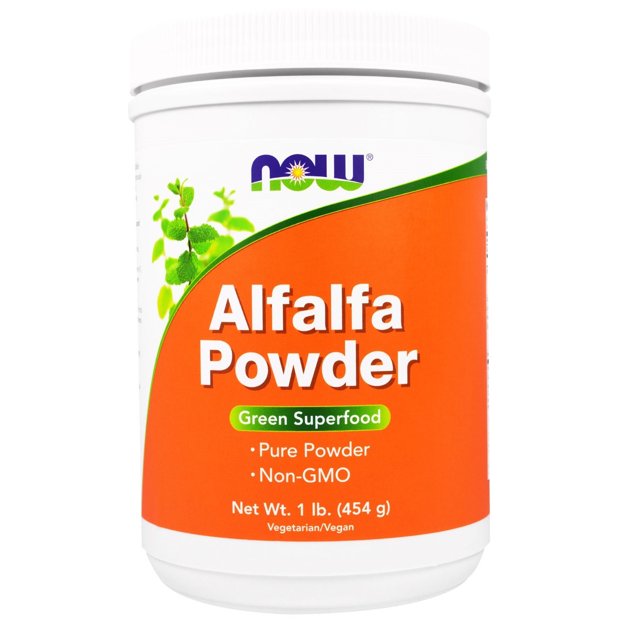 Alfalfa (Люцерна), Now Foods, 454 г. Зроблено в США.