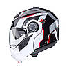 МОТОШОЛОМ МОДУЛЯР CABERG DUKE EVO MOVE КОЛІР BLACK /WHITE /RED, фото 3