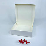 Коробка для зефіру, 200*200*60 мм, без вікна, біла, фото 2