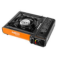 Плитка газова портативна Neo Tools, 2.1 кВт, п’єзорозпал, 150г/год, кейс