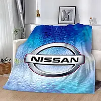 Плед "NISSAN" 3D плюш 135х160 см арт 2670