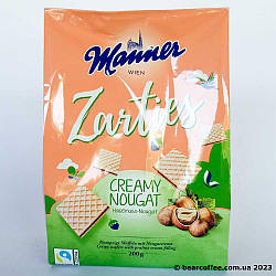 Manner creamy nougat вафлі з горіховим кремом 200 г Австрія