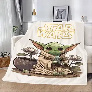 Плед "STAR WARS Yoda" 3D плюш 135х160 см арт 2448