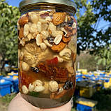 Асорті горіхи і сухофрукти  у меду акації 0,72 л (900 грам), фото 4